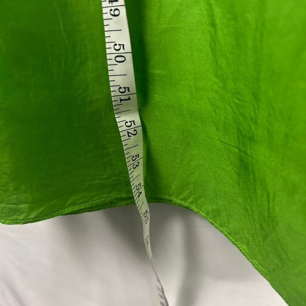 Lilly Pulitzer Women's Large Green & Blue Dip Dye 100% Silk Strapless Maxi Dress - Picture 9 of 16